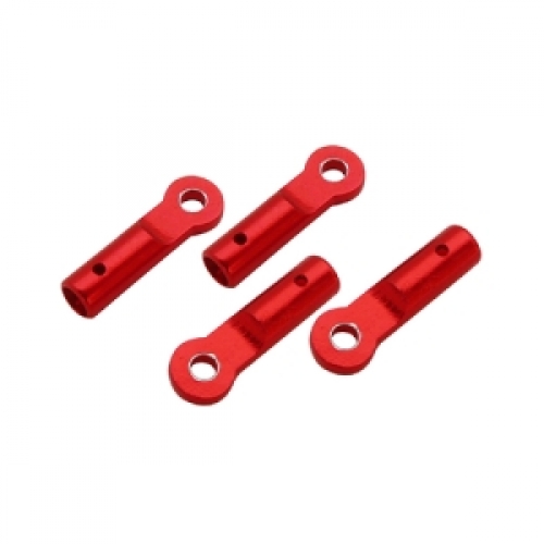 [200SRX 부품] CNC AL Tail Boom Support End Set (Red)