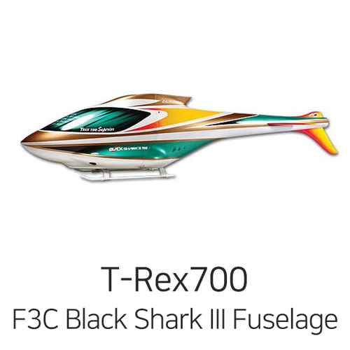 Align 티렉스 700 F3C Black Shark III Fuselage(Green/Gold/CQB) - 한정 판매!