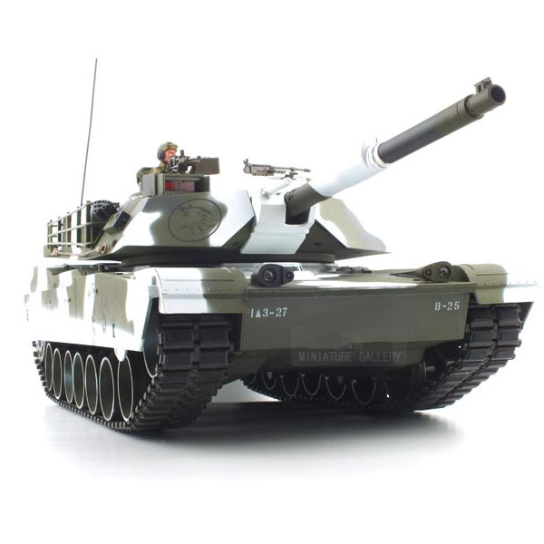 1/16 빅스케일 2.4GHz M1A1 에브람스(동계위장) RTR 비례제어 R/C모형 (HBE292974CA) 탱크 무선모형 RC