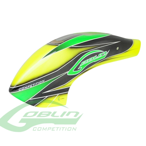 H0365-S - Canomod Airbrush Canopy Yellow/Green - Goblin 630 Competition