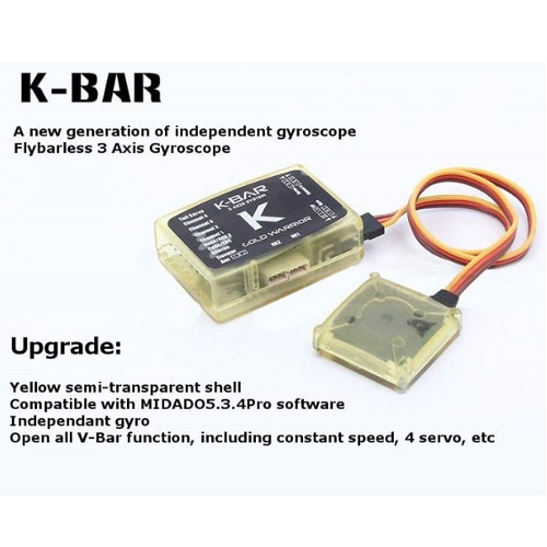KBAR Pro 3축 자이로 (K8 Flybarless Stabilization System / 헬기용 자이로)