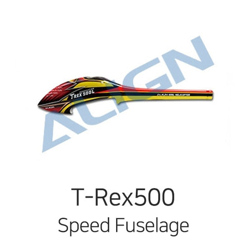 Align T-REX 500L Dominator Speed Fuselage(Red&amp;Yellow)