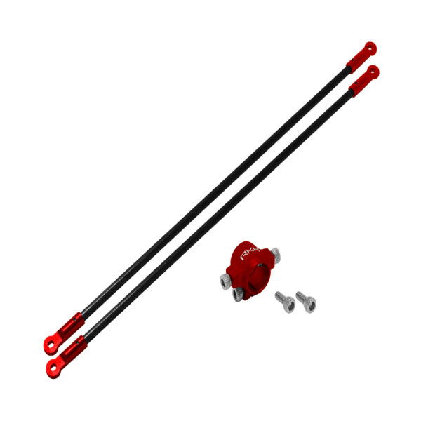 라콘헬리 CNC AL Tail Boom Support Set (Red) - Blade 130 S 옵션