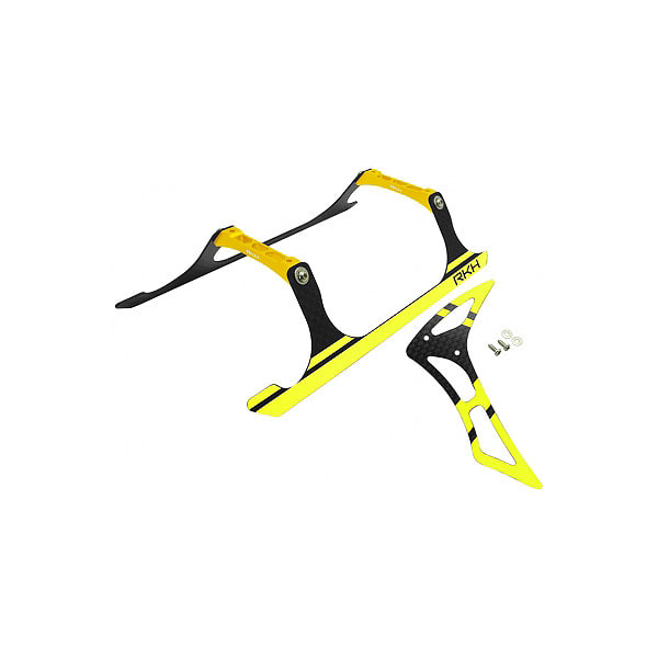 라콘헬리 CNC Landing Gear and Tail Fin Combo (Black-Yellow) - Blade 230 S 옵션