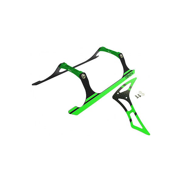 라콘헬리 CNC Landing Gear and Tail Fin Combo (Black-Green) - Blade 230 S 옵션