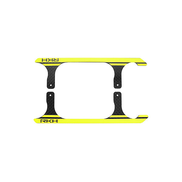 엑스캅터 - 라콘헬리 CNC 3K Pure Carbon Fiber Landing Skid Set (Black-Yellow) - Blade 230 S 옵션